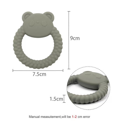 Baby Silicone Teether Toy's Cartoon Animals (BPA FREE)