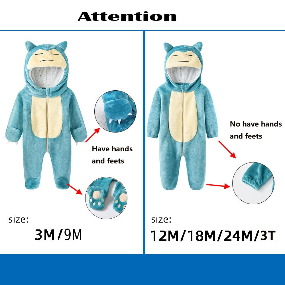 Pokemon Snorlax Newborn Onesie